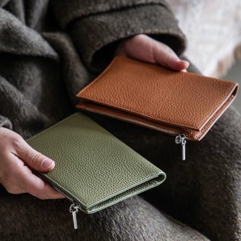 Card Top Loader - Custodia per passaporto in pelle Custodia