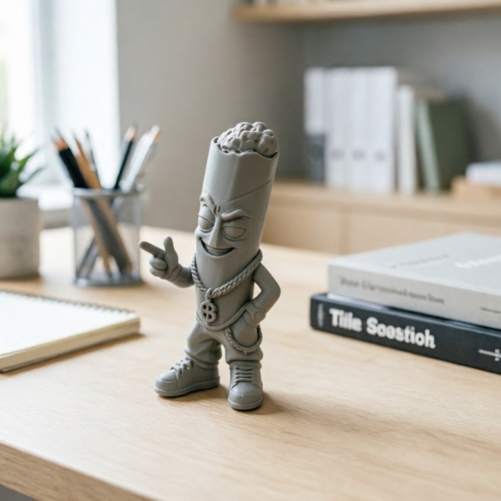Pop Display Shelf - Statuetta in Plastica Grigia Trendy, Piccolo