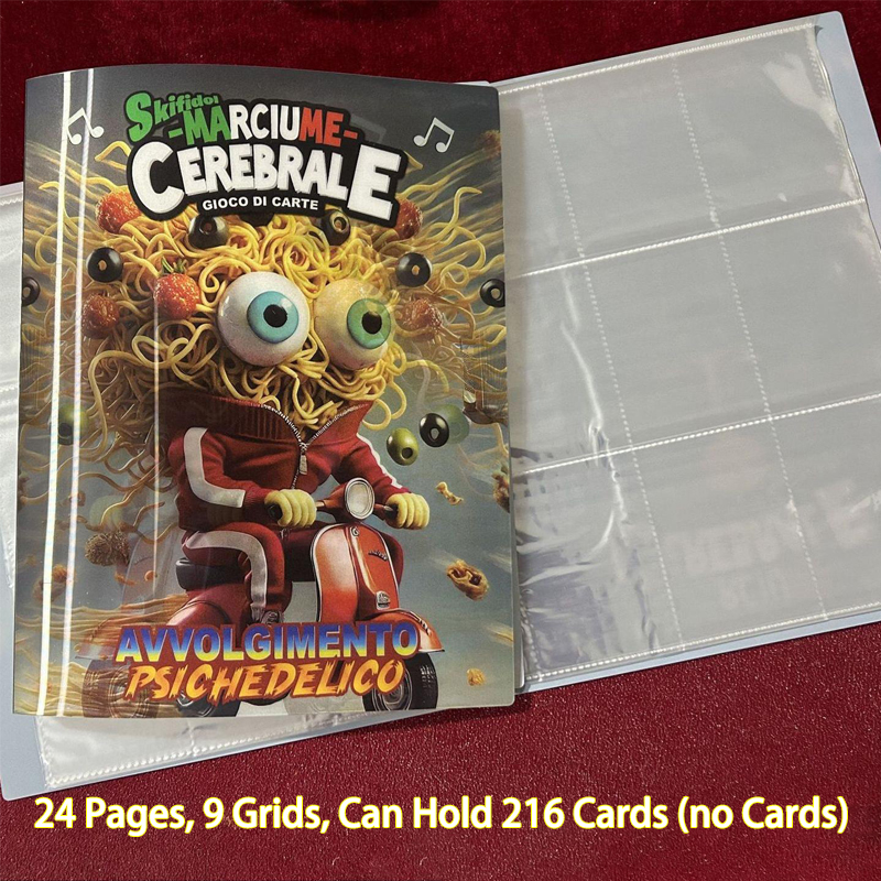 Trading Card Binder - Carte da collezione Brainrot italiano Libro