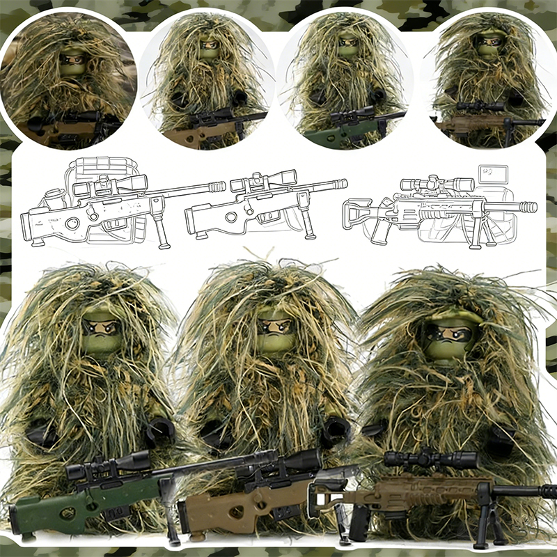 Lego Minifigure Holder - Serie Militare: Blocchi da Costruzione con