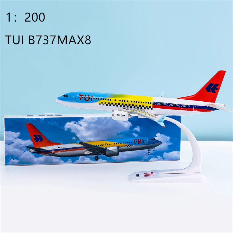 Model Airplane Plastic - Modello 1:200/Lufthansa/TUIB737/ETHIOPIAN/QATAR/IBERIA/Imirati/RYANAIR Compagnia aerea Aerei Assemblaggio