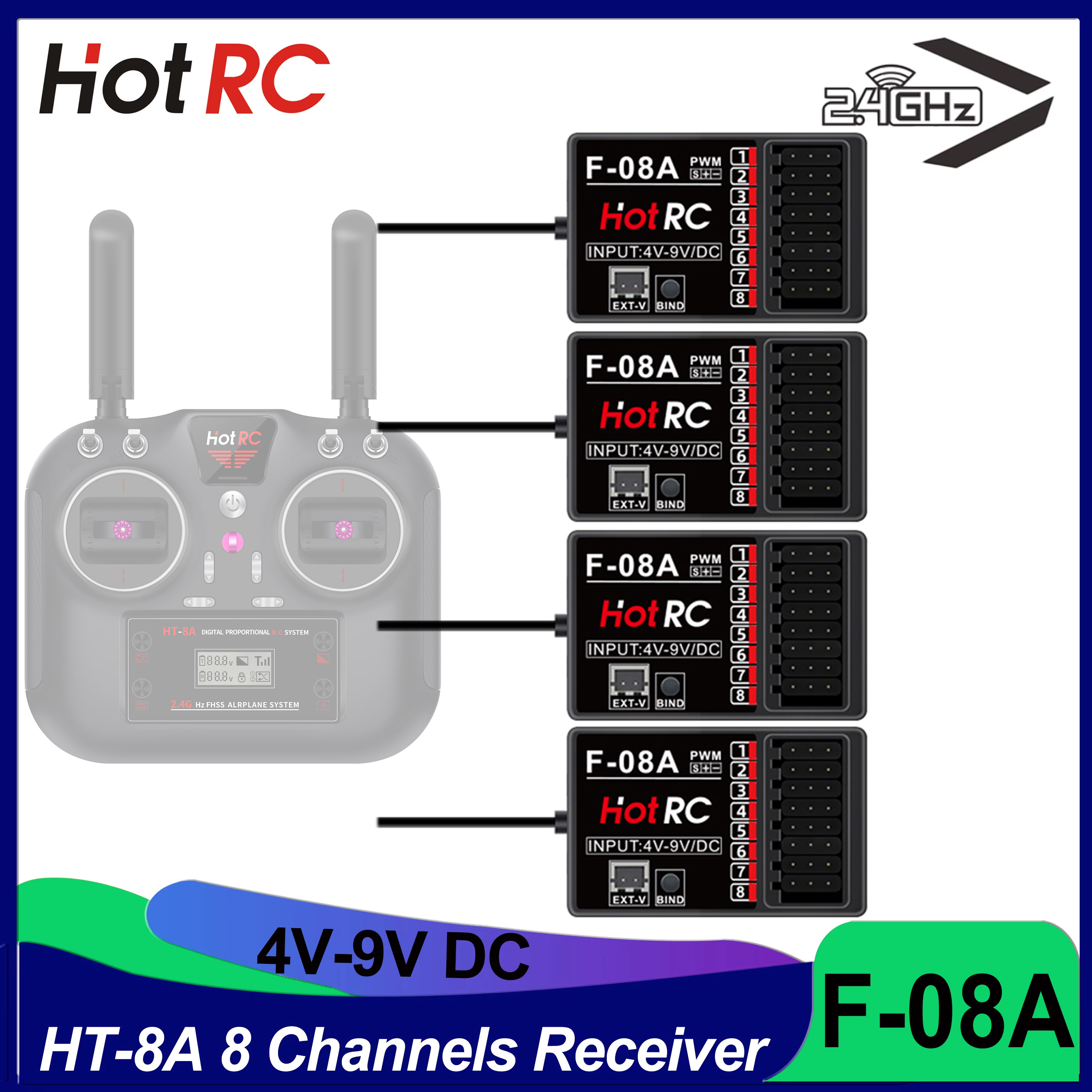 Model Airplane Plastic - Parti del modello RC HOTRC Ricevitore