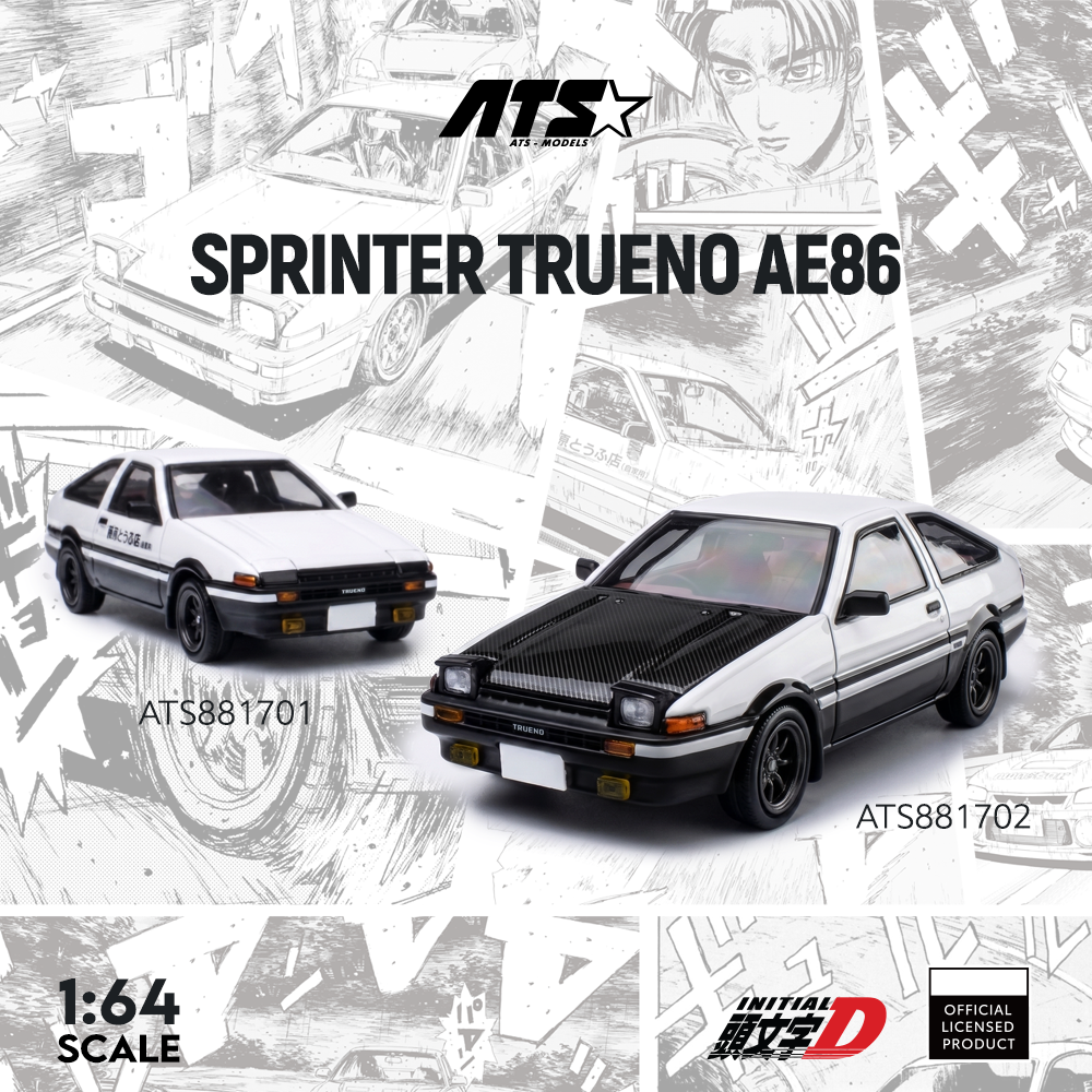 Die Cast Car 1 64 - *Pre-vendita* ATS 1:64 Sprinter Trueno AE86