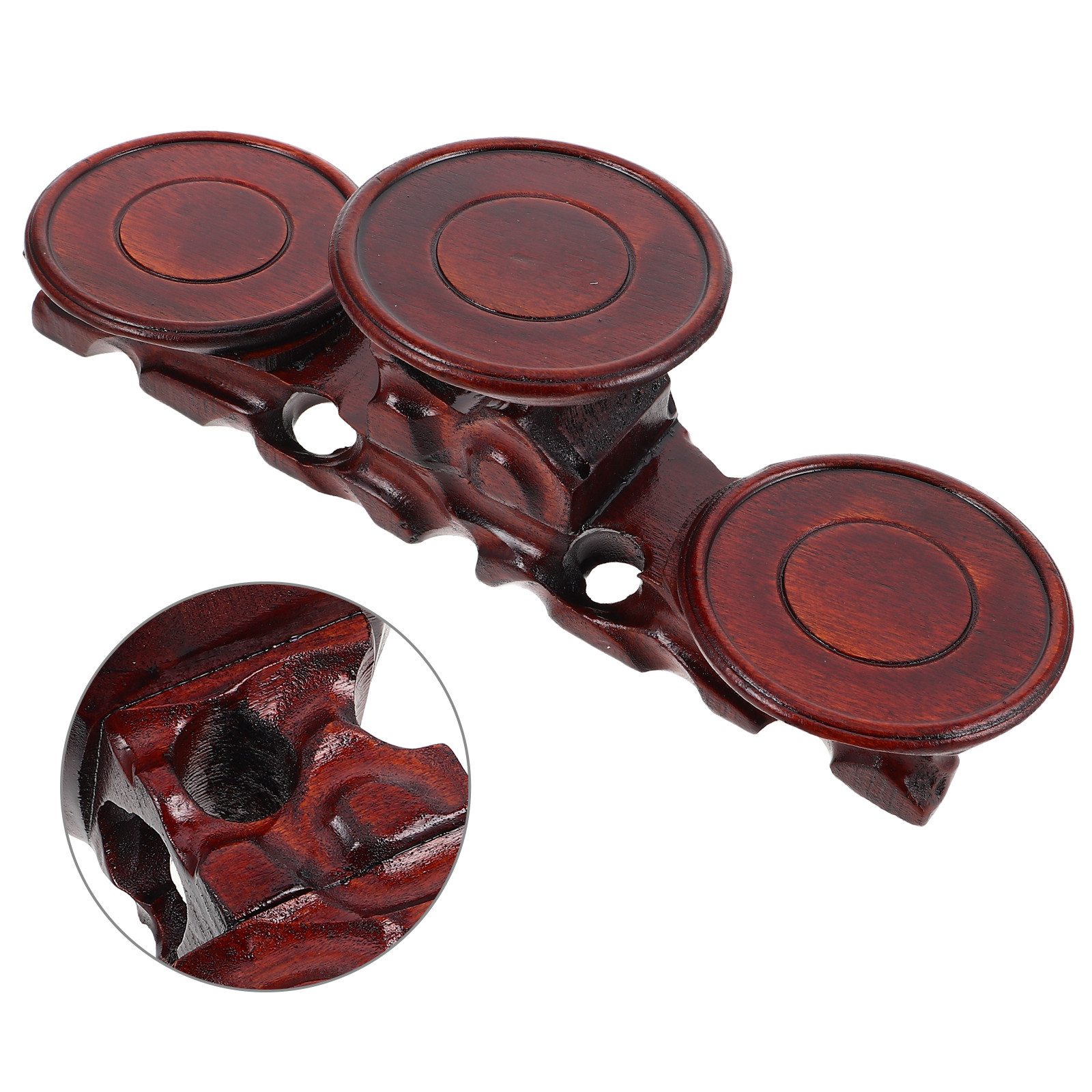 Display Risers Set - Base Espositiva Rotonda in Legno Massello