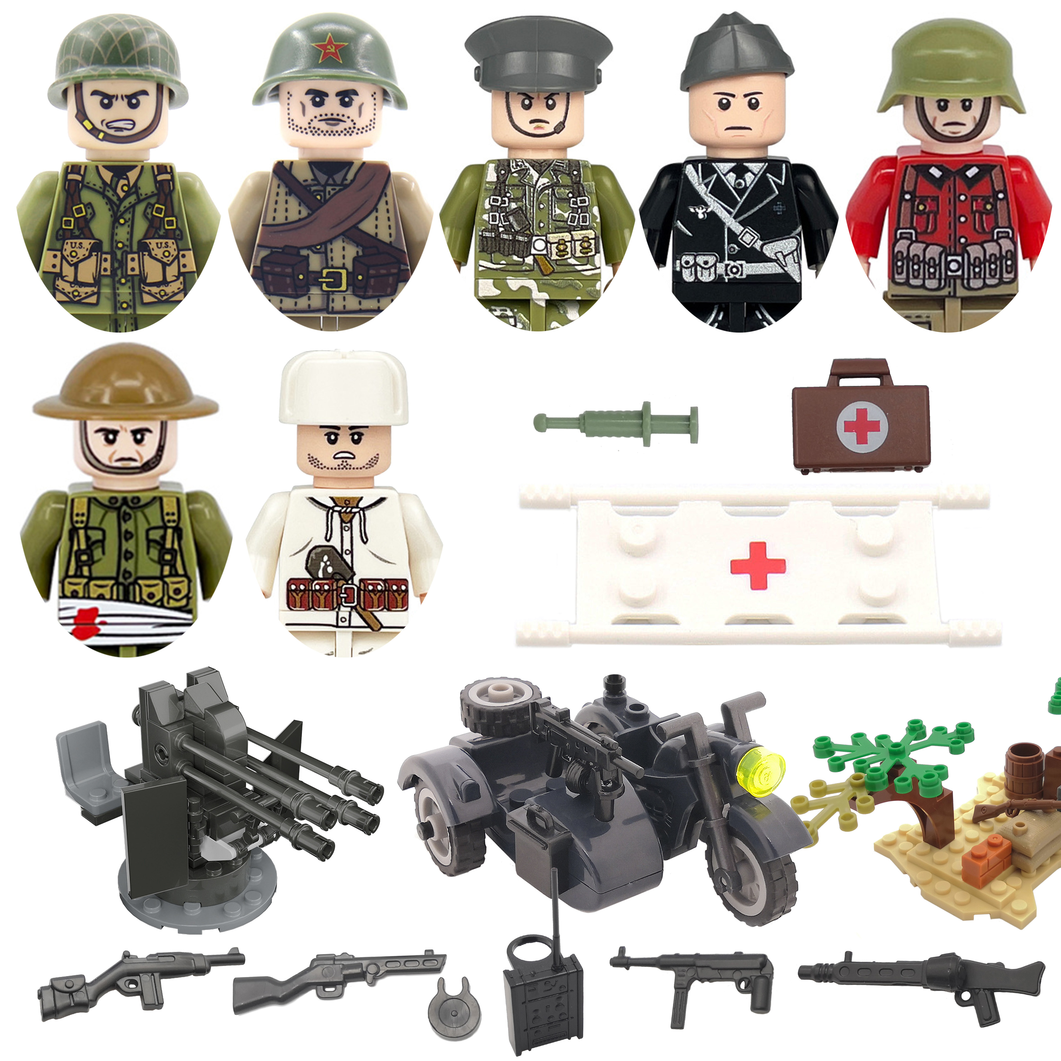 Lego Minifigure Holder - Blocchi da Costruzione Fai-da-Te della Seconda