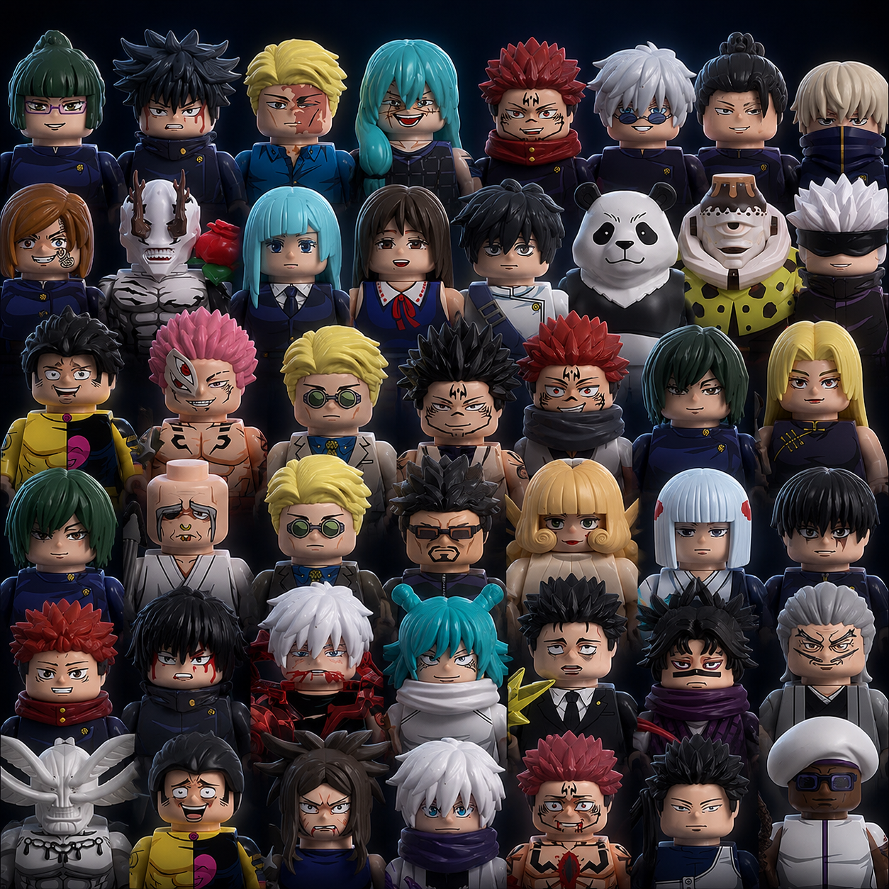 Building Block Mini - Blocchi da Costruzione Jujutsu Kaisen 48