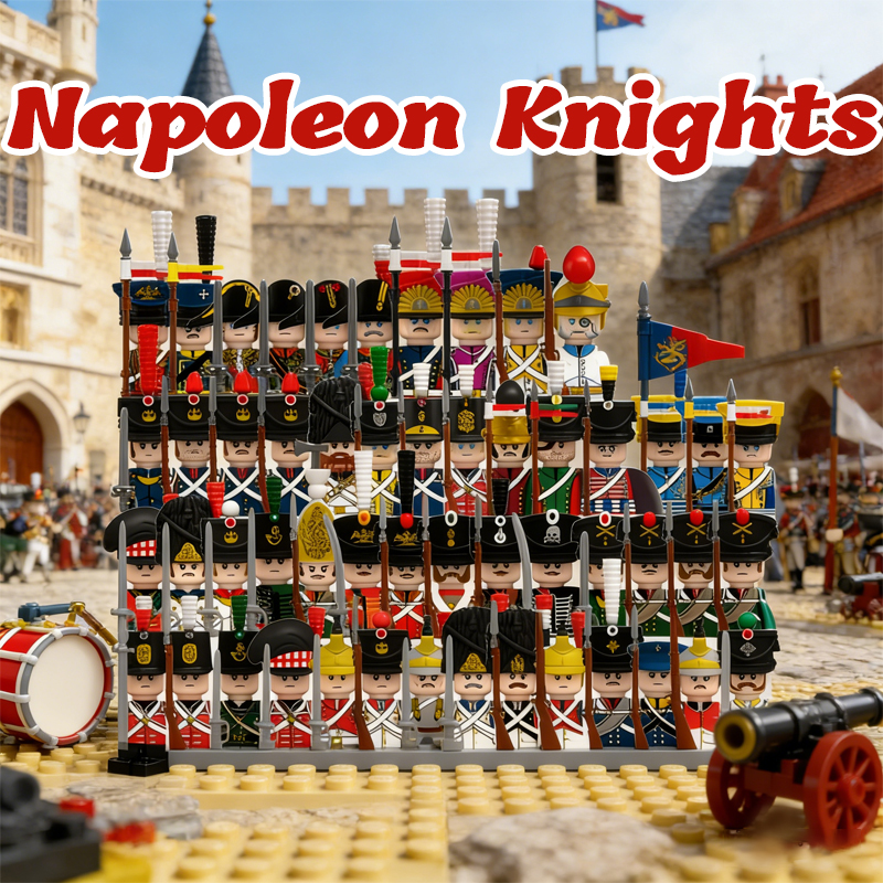 Lego Minifigure Holder - Castello medievale Cavaliere Blocchi di costruzione