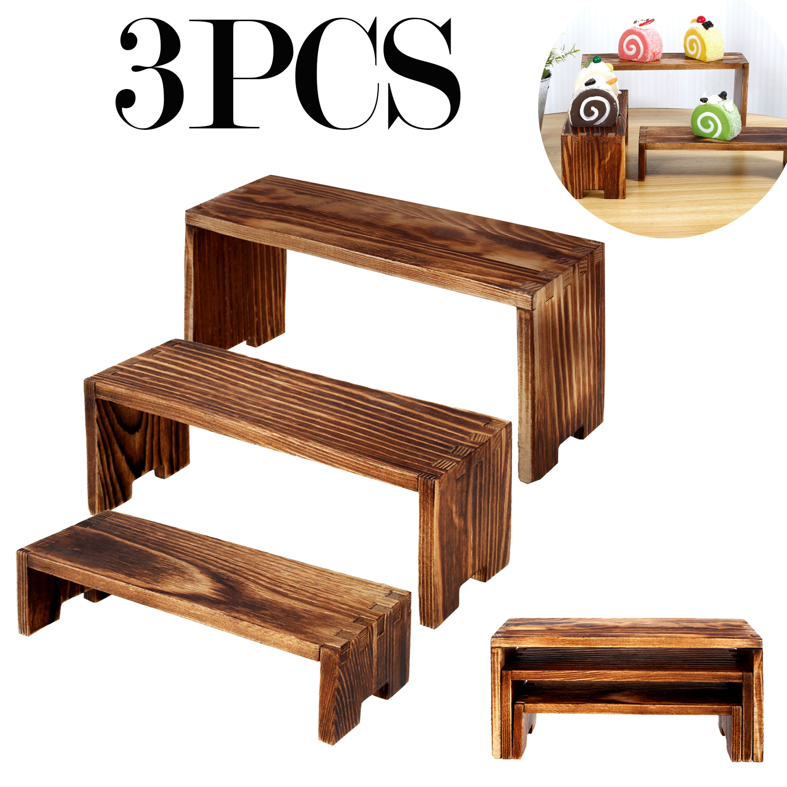 Figma Stand Set - Espositori in legno da 3 pezzi