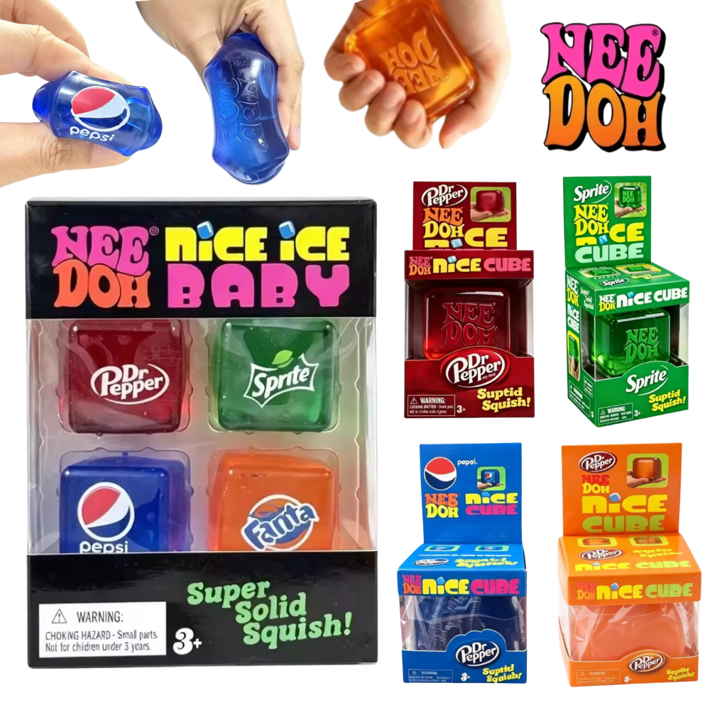 Fidget Cube Original - Needoh Mini Nice Ice Baby Confezione