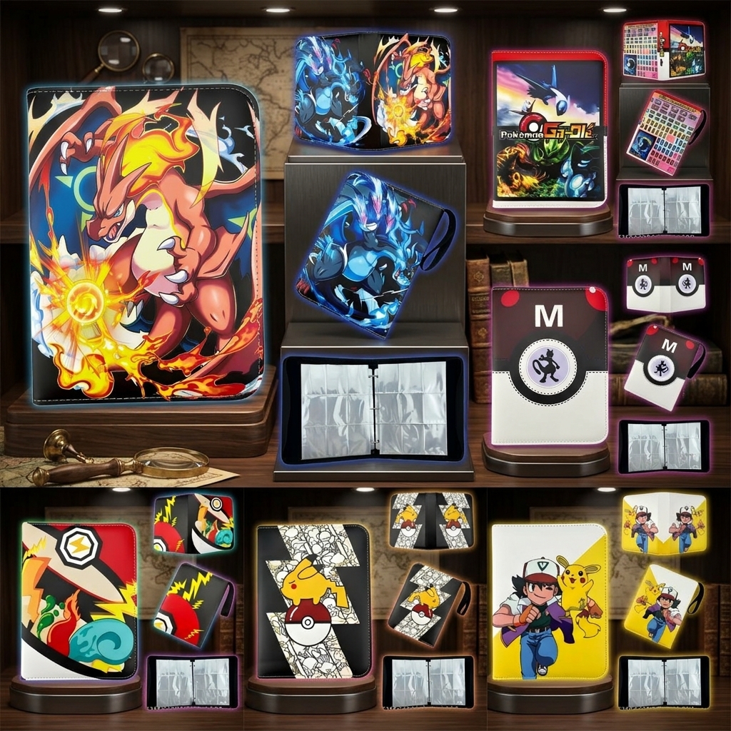 Pokemon Binder Card - Album per Carte Pokémon Bandai 4or9Pocket,