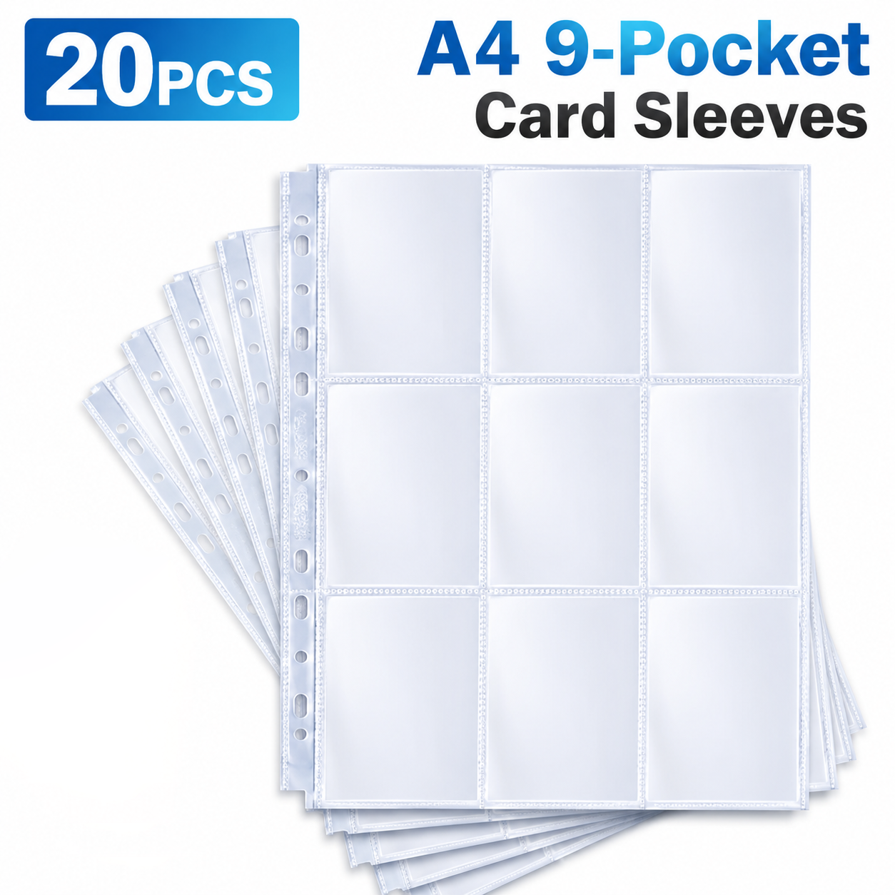 Trading Card Binder - 20 bustine porta carte A4 a