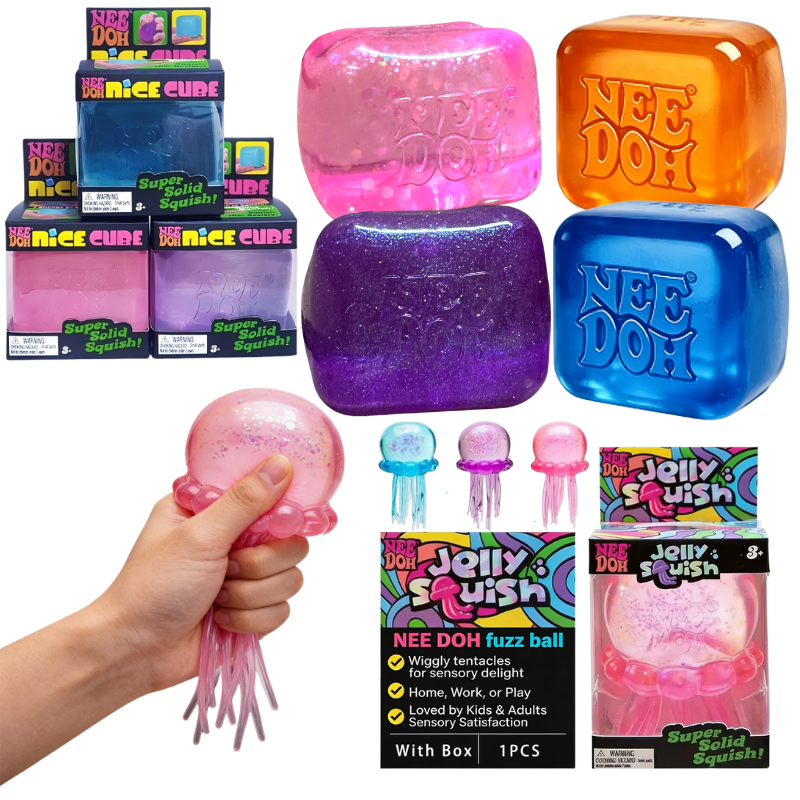 Fidget Cube Original - Schylling Nice Cube Series & Jellyfish