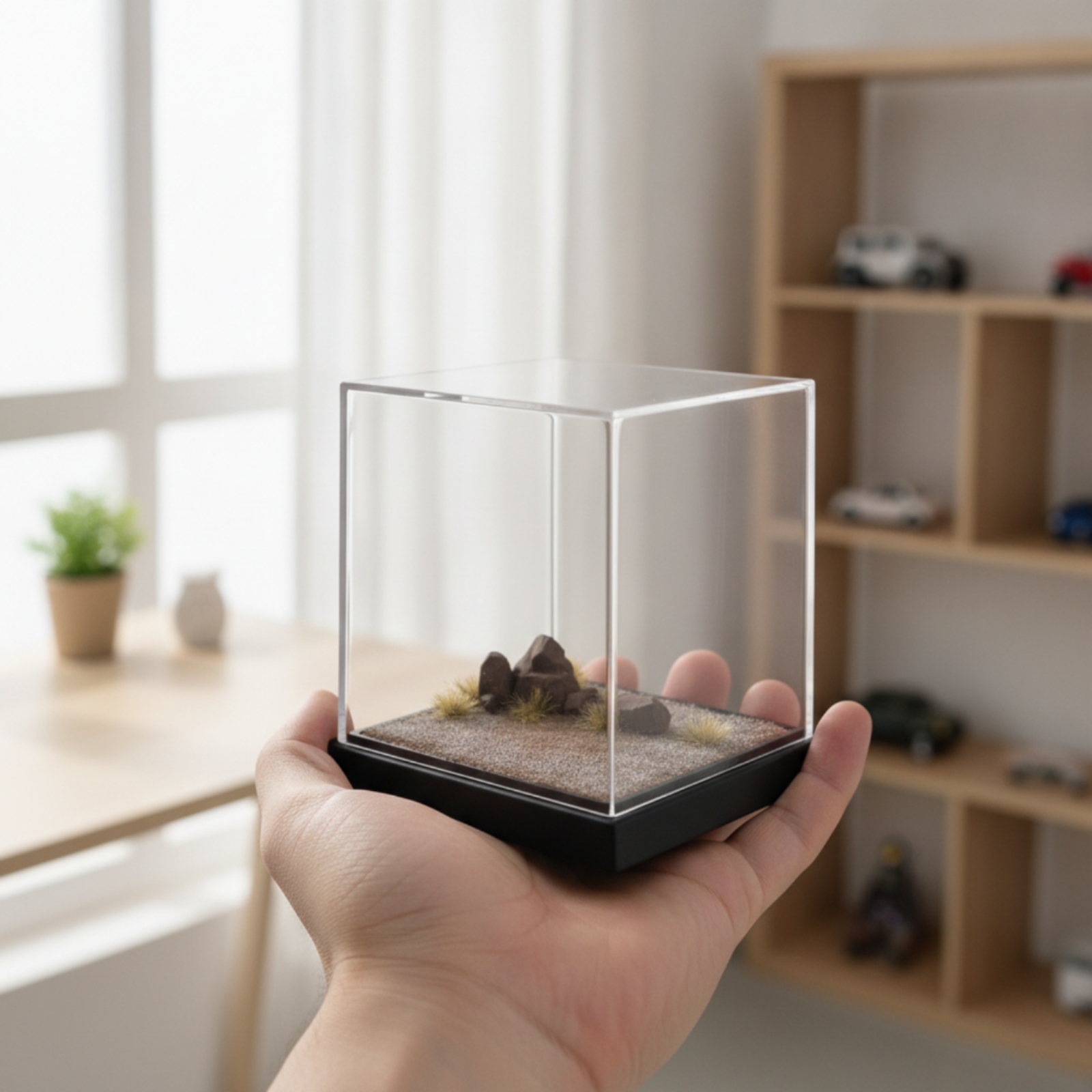 Display Case Acrylic - Base per Diorama con Copertura in