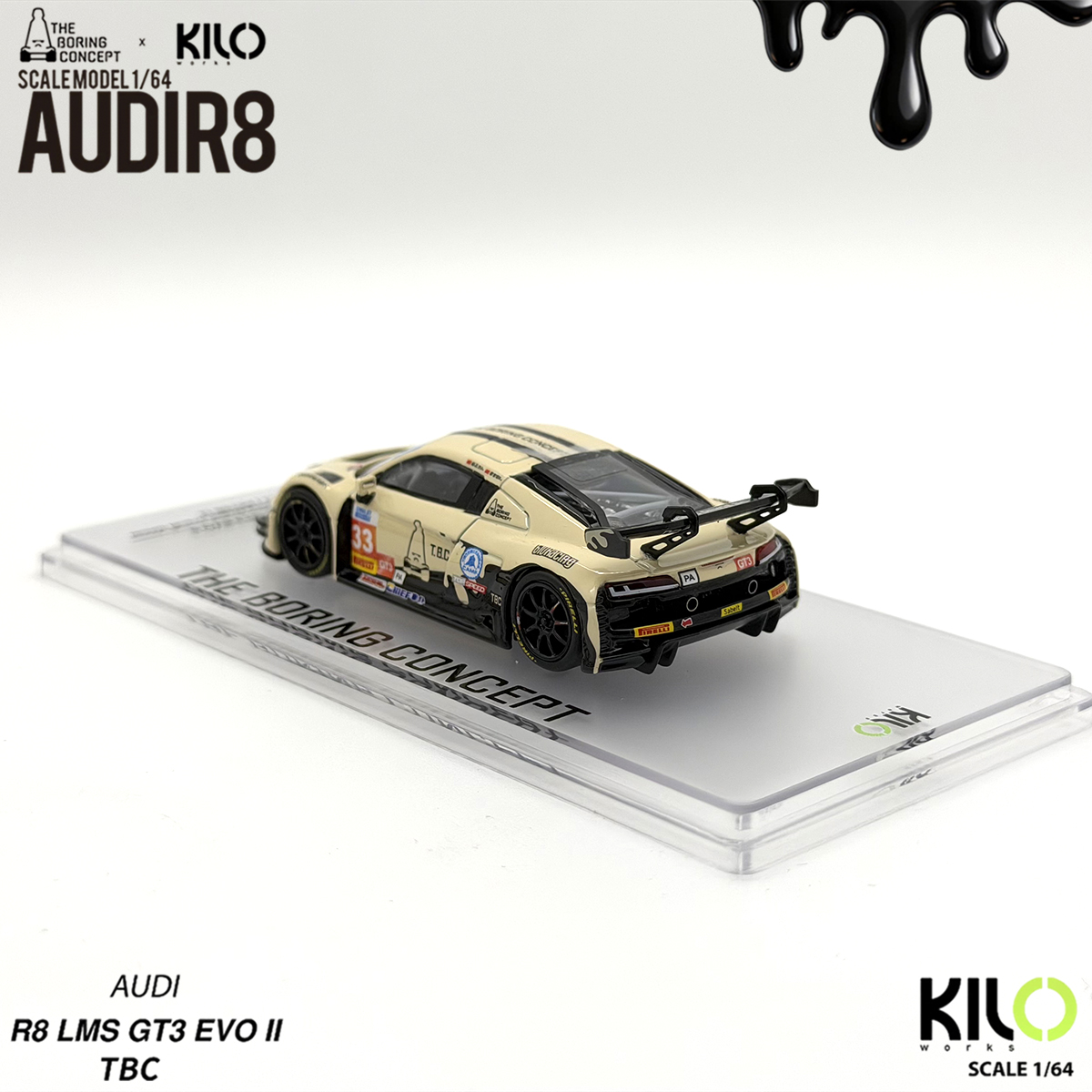 Kilo Works × TBC 1:64 Audi R8  - Die Cast Car 1 64 recensione e prezzo