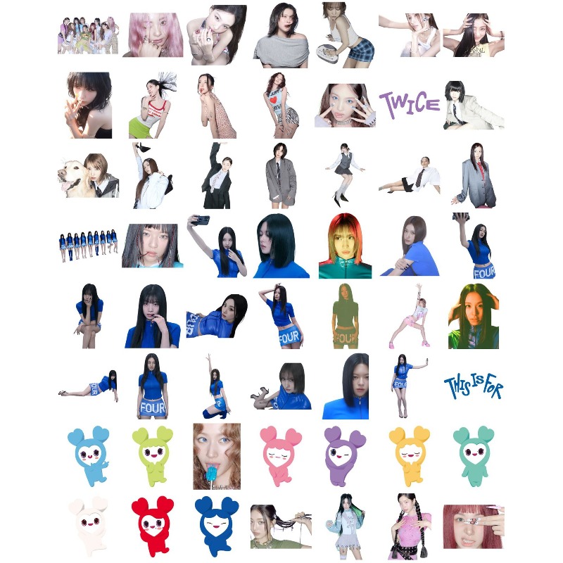56 Pezzi Adesivi TWICE Carini  - Vinyl Figure Blank recensione e prezzo