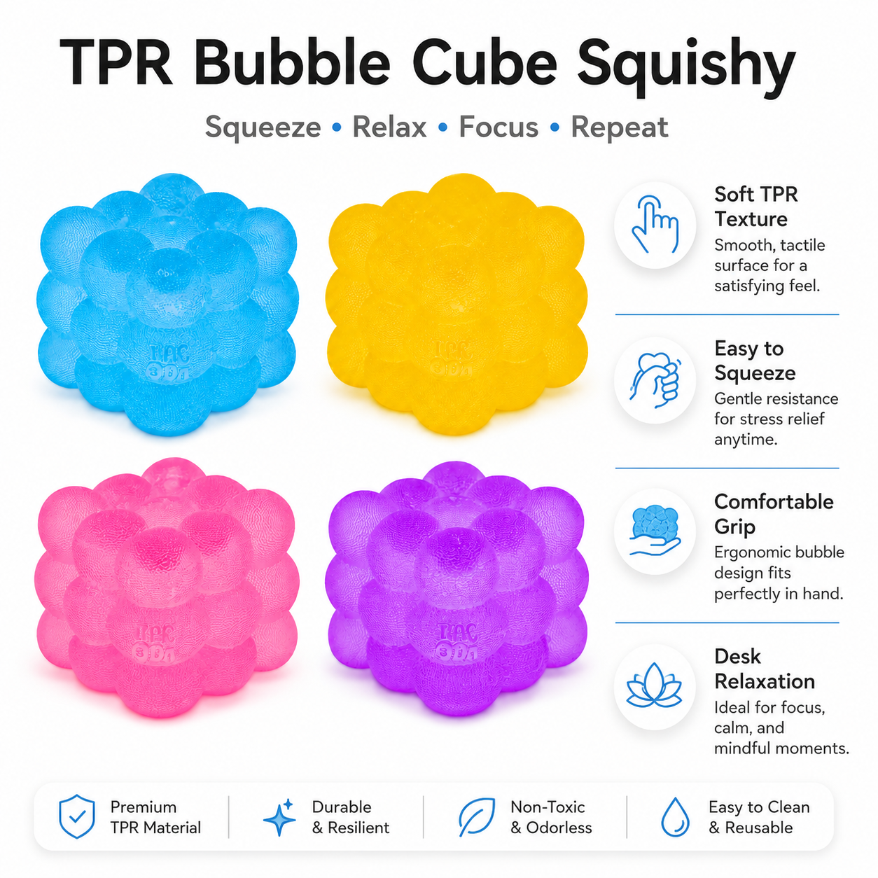 NeeDoh Cubo di Rubik Rotondo A - Fidget Cube Original recensione e prezzo
