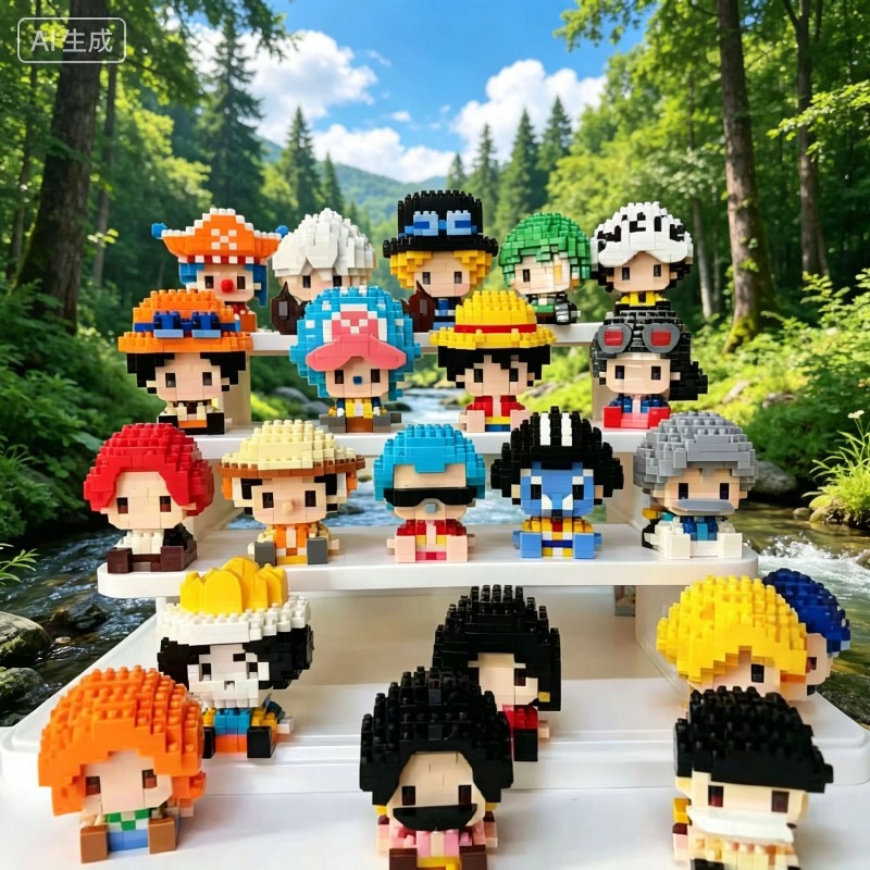 Nuovo ONE PIECE Sun God Nika L - Building Block Mini recensione e prezzo
