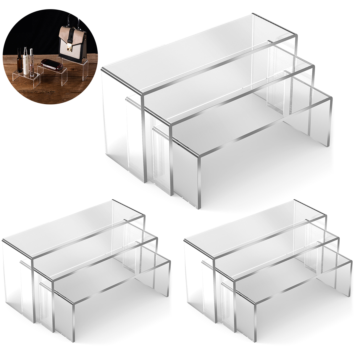 3/6/9 pezzi espositore in acri - Display Risers Set recensione e prezzo