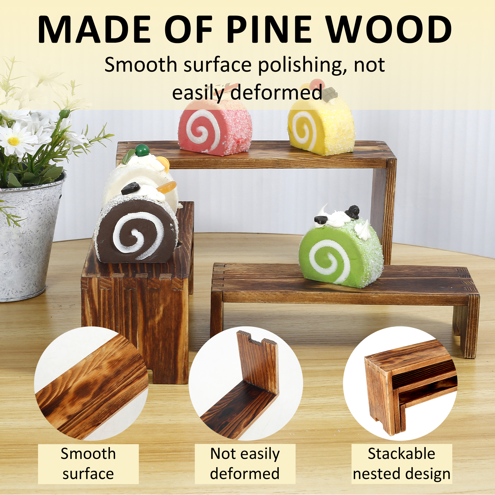 Espositori in legno da 3 pezzi - Figma Stand Set recensione e prezzo